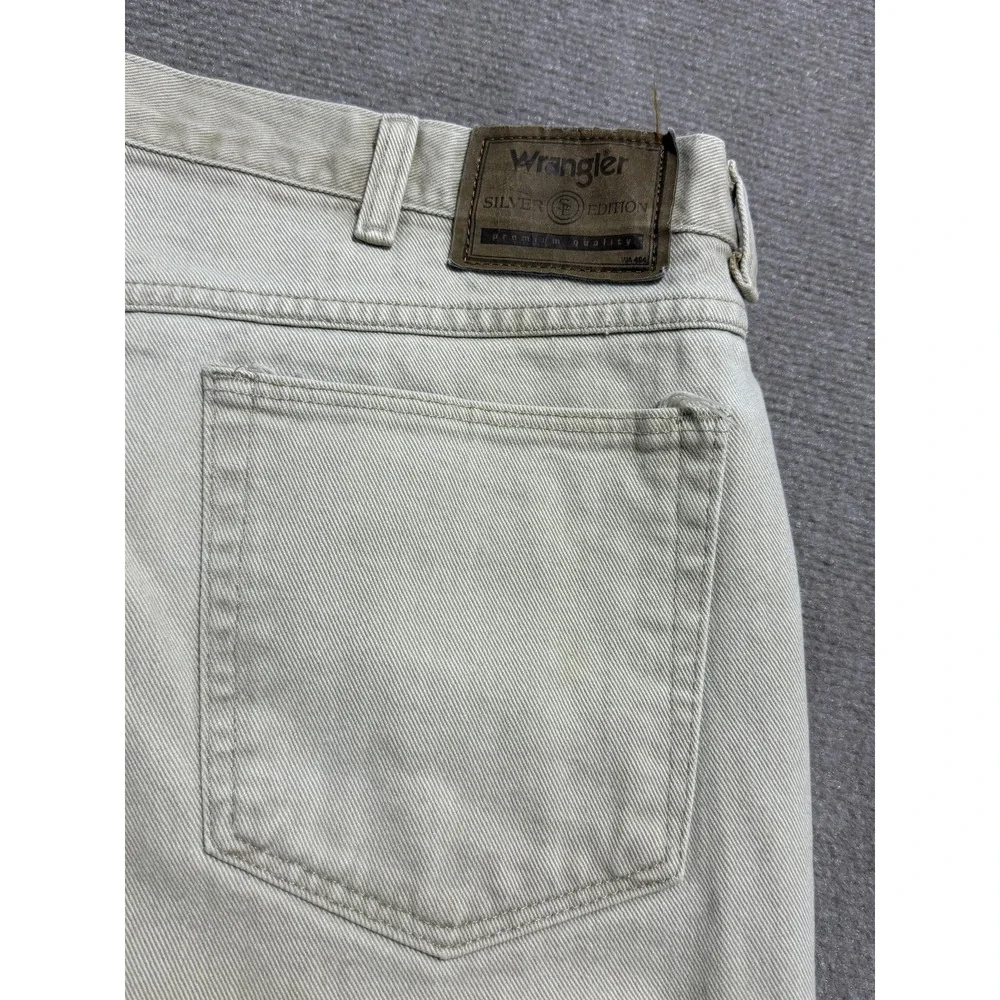 Wrangler Silver Edition Jeans Mens 40x29 Beige Straight‎ Leg Premium Quality USA